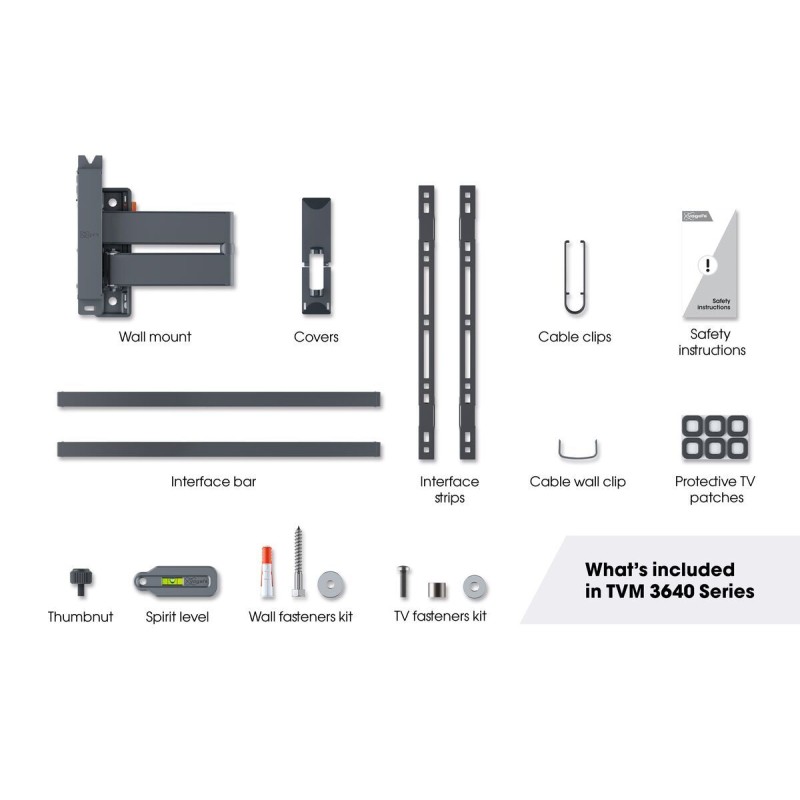 Vogels TV Wall Mount - TVM3643 - Turn 40-77'' Black — Buy in Cyprus with Fast Delivery