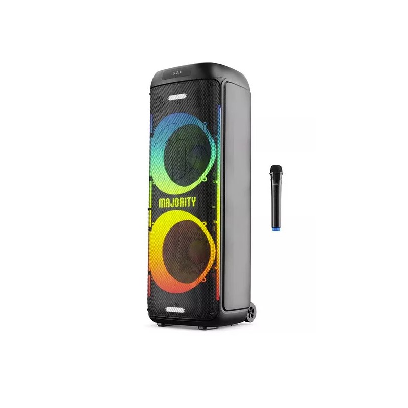 Majority Speakers Portable Karaoke - PULSE P5 - 600W Wireless Mic BT USB RGB UK — Buy in Cyprus with Fast Delivery