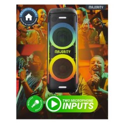 Majority Speakers Portable Karaoke - PULSE P5 - 600W Wireless Mic BT USB RGB UK — Buy in Cyprus with Fast Delivery