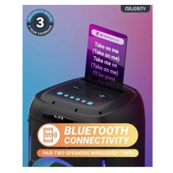 Majority Speakers Portable Karaoke - PULSE P5 - 600W Wireless Mic BT USB RGB UK — Buy in Cyprus with Fast Delivery