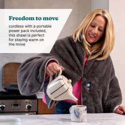 HoMedics Electric Heating Blanket & Soft Shawl - HCM-SWL100 - Electric Heating Blanket & Soft Shawl