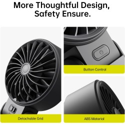Jisulife Portable Personal Fan - Life7 - 5000mAh Black — Buy in Cyprus with Fast Delivery
