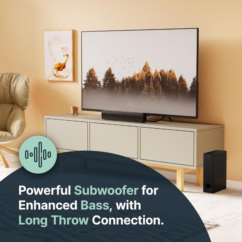 Majority BOWFELL PLUS Soundbar - 100W with SubWoofer BT-USB — Buy in Cyprus with Fast Delivery