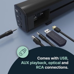 Majority BOWFELL PLUS Soundbar - 100W with SubWoofer BT-USB — Buy in Cyprus with Fast Delivery