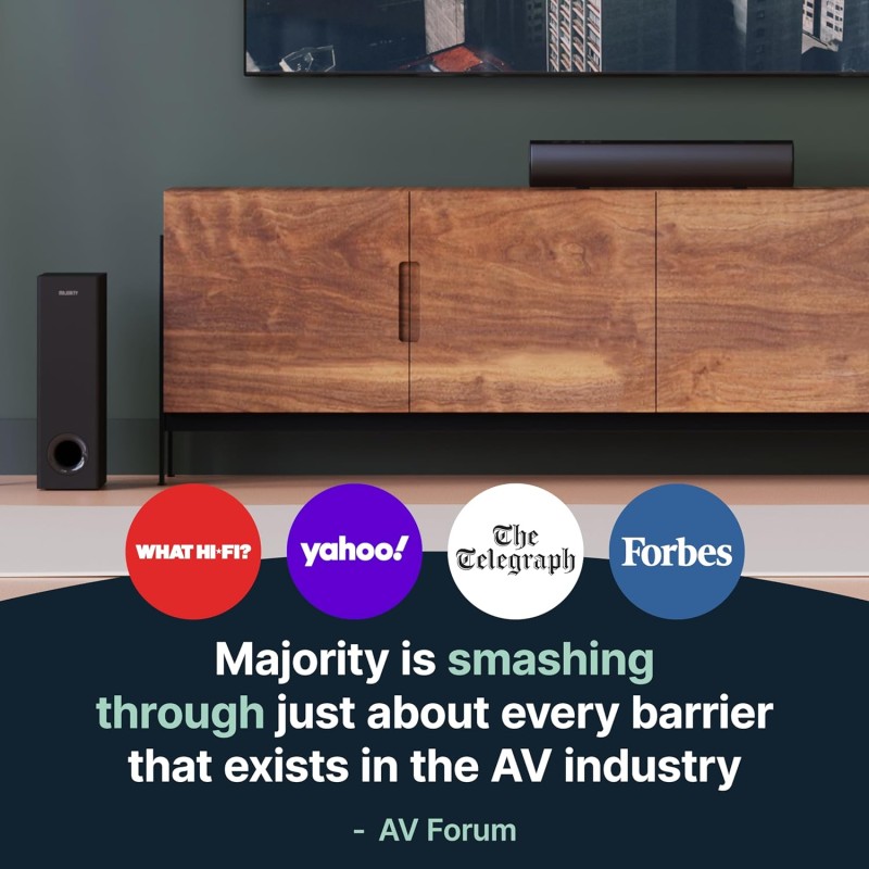 Majority BOWFELL PLUS Soundbar - 100W with SubWoofer BT-USB — Buy in Cyprus with Fast Delivery