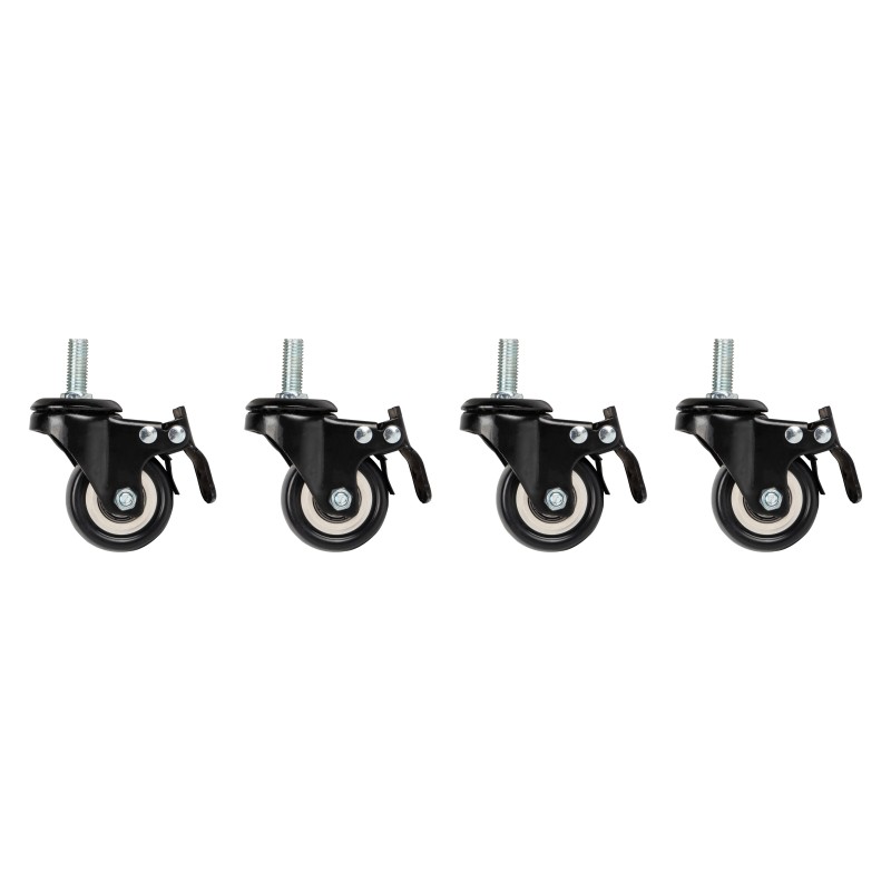 Lanberg Wall Rack Castors with Thread & Brakes for Lanberg Racks - Set of 4 — Buy in Cyprus with Fast Delivery