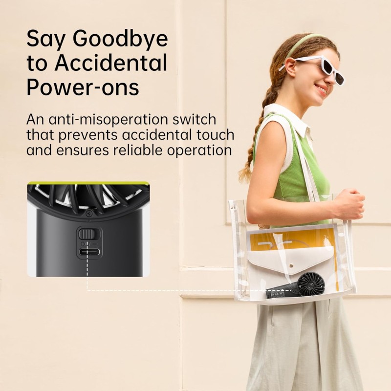 Jisulife Portable Personal Fan - LIFE 4 - Grey — Buy in Cyprus with Fast Delivery