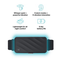 HoMedics Wakeband Vibrating Alarm Wristband - SS-WB100BK-WW - Black — Buy in Cyprus with Fast Delivery