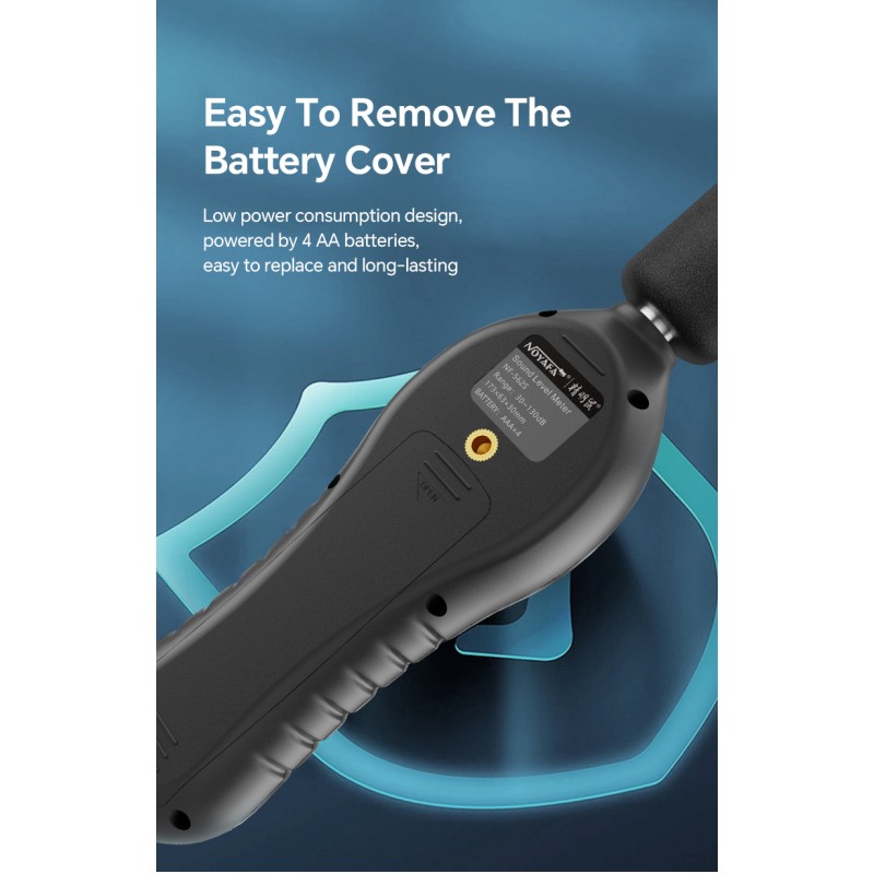 Noyafa Sound Level Meter - NF-562S - Dual A/C Weighting, Real-Time Alarm & Color LCD Display