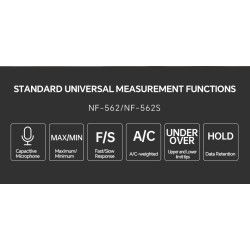 Noyafa Sound Level Meter - NF-562S - Dual A/C Weighting, Real-Time Alarm & Color LCD Display