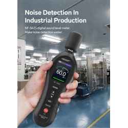 Noyafa Sound Level Meter - NF-562S - Dual A/C Weighting, Real-Time Alarm & Color LCD Display