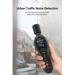 Noyafa Sound Level Meter - NF-562S - Dual A/C Weighting, Real-Time Alarm & Color LCD Display