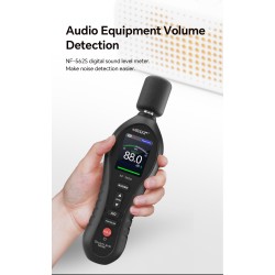 Noyafa Sound Level Meter - NF-562S - Dual A/C Weighting, Real-Time Alarm & Color LCD Display