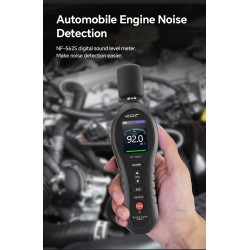 Noyafa Sound Level Meter - NF-562S - Dual A/C Weighting, Real-Time Alarm & Color LCD Display