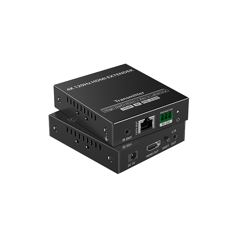 Lenkeng HDMI Extender over Ethernet 4K120Hz IR & RS232 - LKV610HH - HDMI Extender over Ethernet 4K120Hz IR & RS232