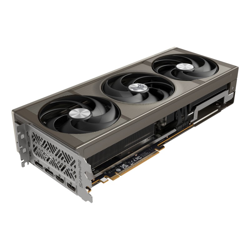 Sapphire NITRO+ Radeon RX 9070 XT 16GB Gaming OC (UEFI) - Grey, 3060 MHz Boost, 16GB GDDR6, Tri-X