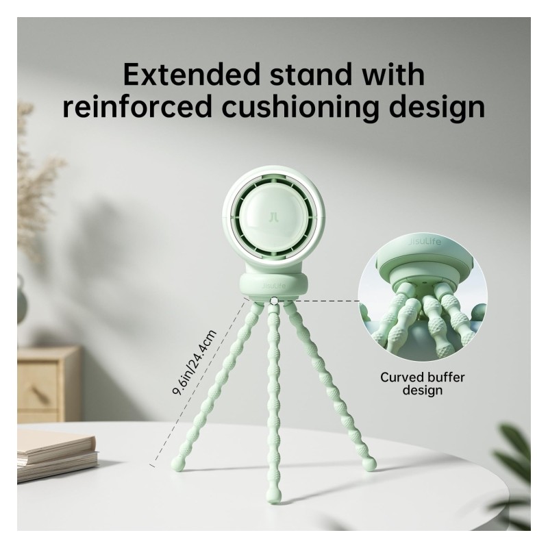 Jisulife Stroller Fan - Life2 - Green — Buy in Cyprus with Fast Delivery