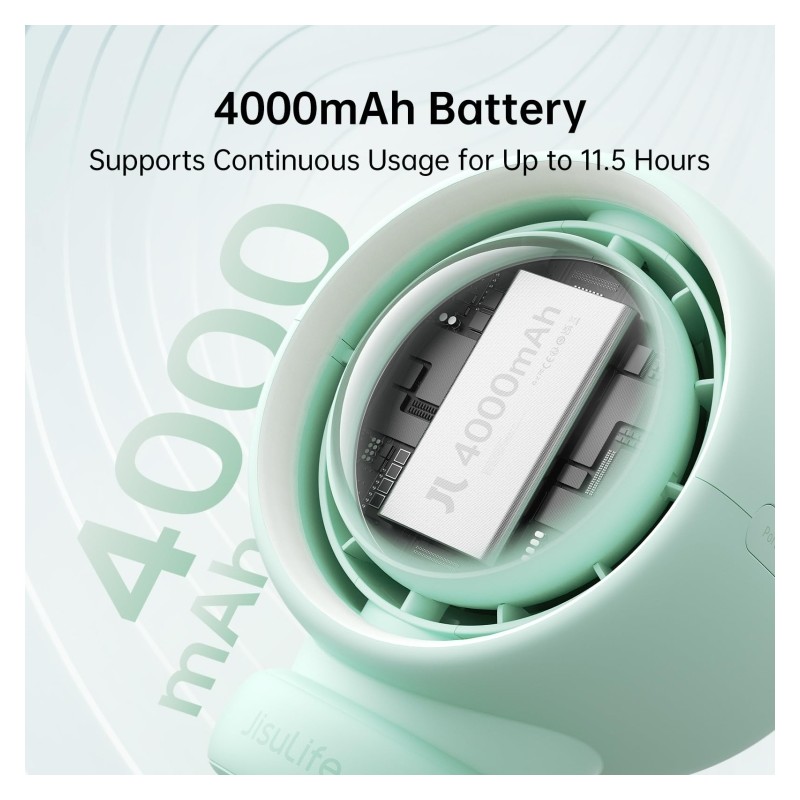 Jisulife Stroller Fan - Life2 - Green — Buy in Cyprus with Fast Delivery