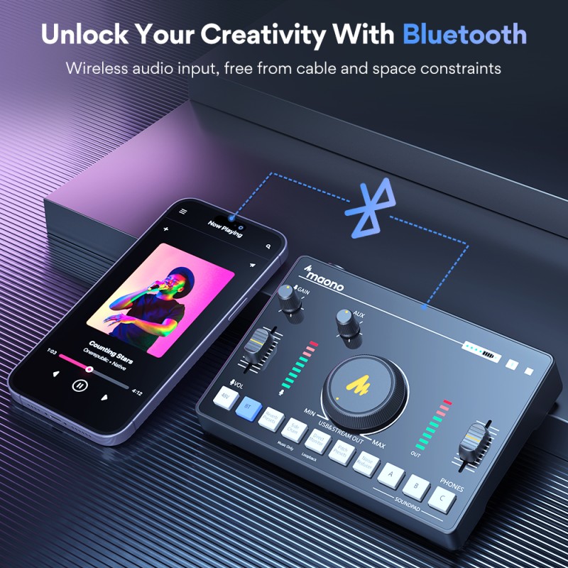 Maono Streaming Audio Mixer Console - AMC2 NEO - Streaming Audio Mixer Console — Buy in Cyprus with Fast Delivery