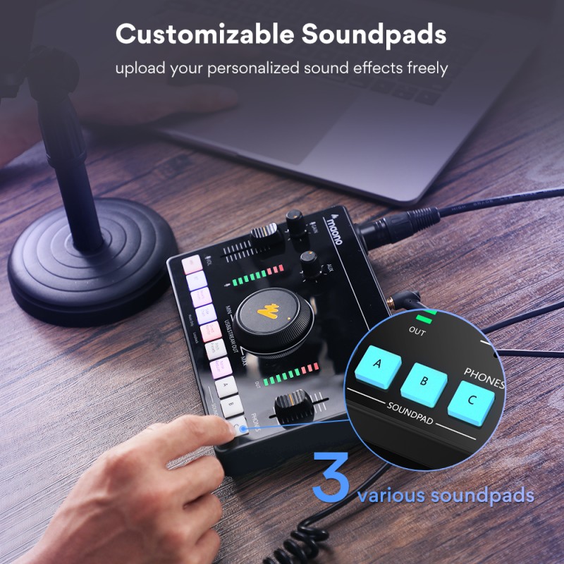 Maono Streaming Audio Mixer Console - AMC2 NEO - Streaming Audio Mixer Console — Buy in Cyprus with Fast Delivery