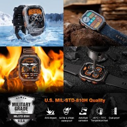 Kospet TANK - M3 ULTRA - Rugged Smartwatch GPS Silicone Black — Buy in Cyprus with Fast Delivery