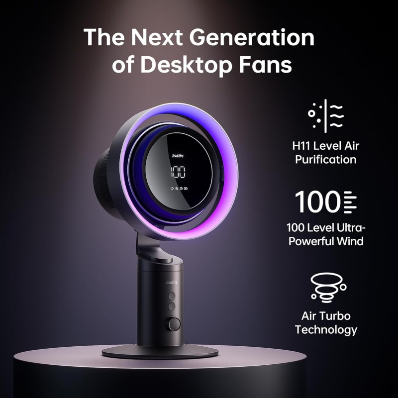 Jisulife Desktop Fan - Pro3 - Black — Buy in Cyprus with Fast Delivery