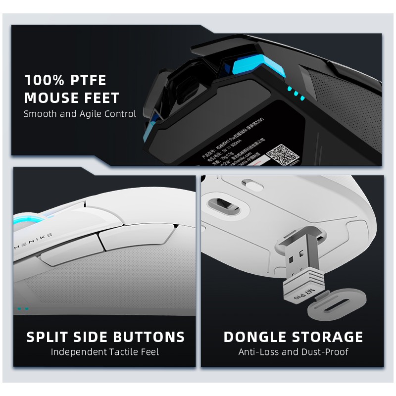 Machenike Wireless Gaming Mouse - M7 Pro - White — Buy in Cyprus with Fast Delivery