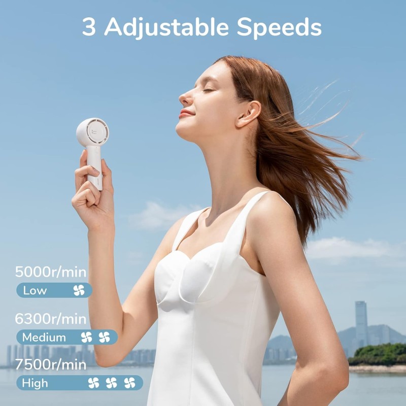 Jisulife Portable Personal Fan - FA42 - White — Buy in Cyprus with Fast Delivery