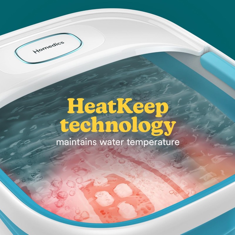 HoMedics Foot Spa - FB-70BL - Collapsible & Heat Keep — Buy in Cyprus with Fast Delivery