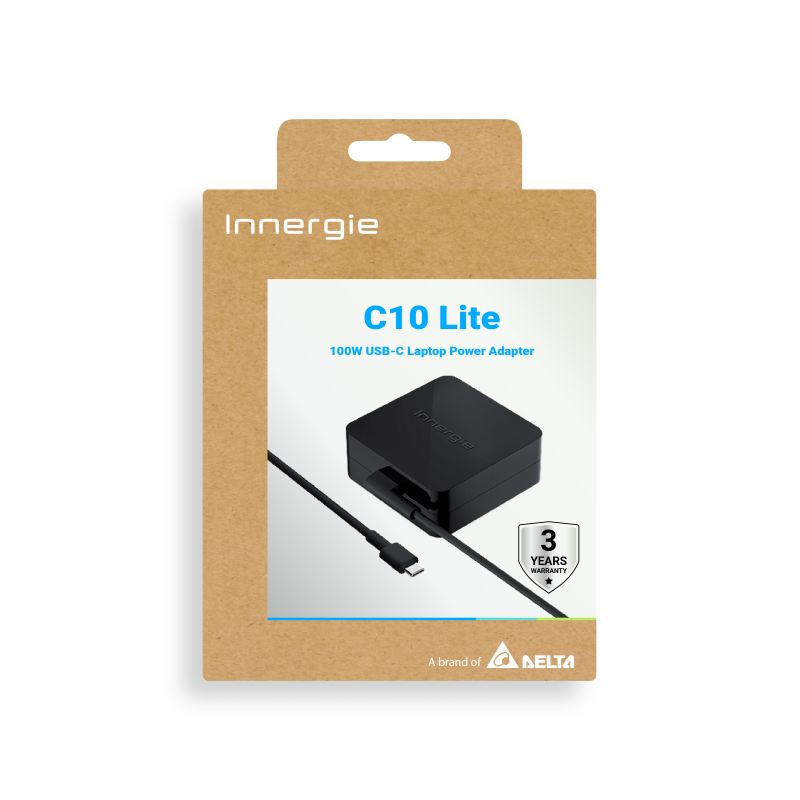 Innergie USB-C Laptop Power Adapter 100W - C10 Lite - USB-C, 100W — Buy in Cyprus with Fast Delivery