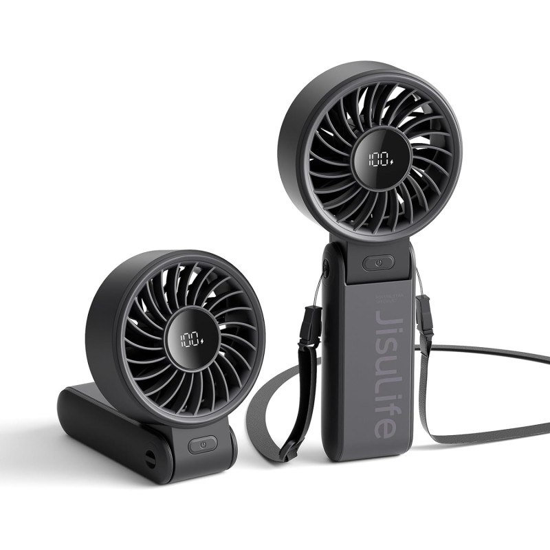 Jisulife Portable Personal Fan - Life7 - 3600mAh Black — Buy in Cyprus with Fast Delivery