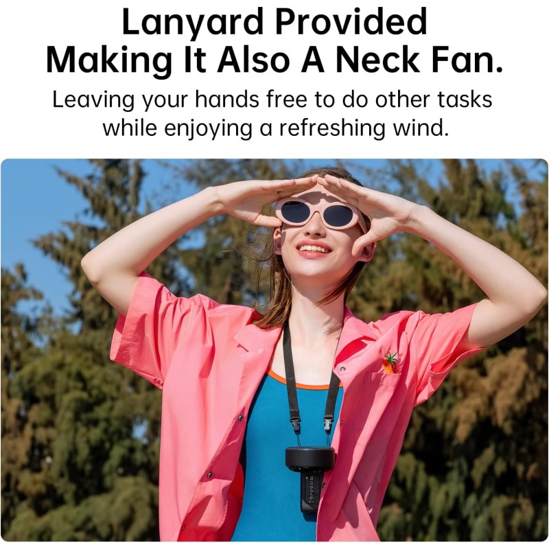 Jisulife Portable Personal Fan - Life7 - 3600mAh Black — Buy in Cyprus with Fast Delivery