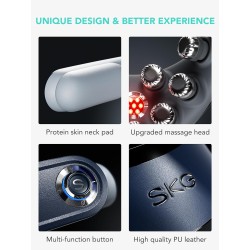 SKG Neck Massager - G7 Pro-Fold - Pulse-Heat-APP-Multiple Heads — Buy in Cyprus with Fast Delivery