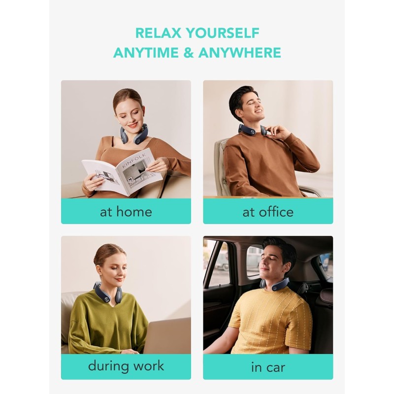 SKG Neck Massager - G7 Pro-Fold - Pulse-Heat-APP-Multiple Heads — Buy in Cyprus with Fast Delivery