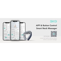 SKG Neck Massager - G7 Pro-Fold - Pulse-Heat-APP-Multiple Heads — Buy in Cyprus with Fast Delivery