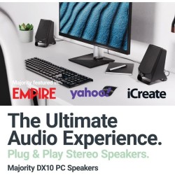 Majority PC Speakers - DX 10 - 10W 2.0 USB Powered — Buy in Cyprus with Fast Delivery