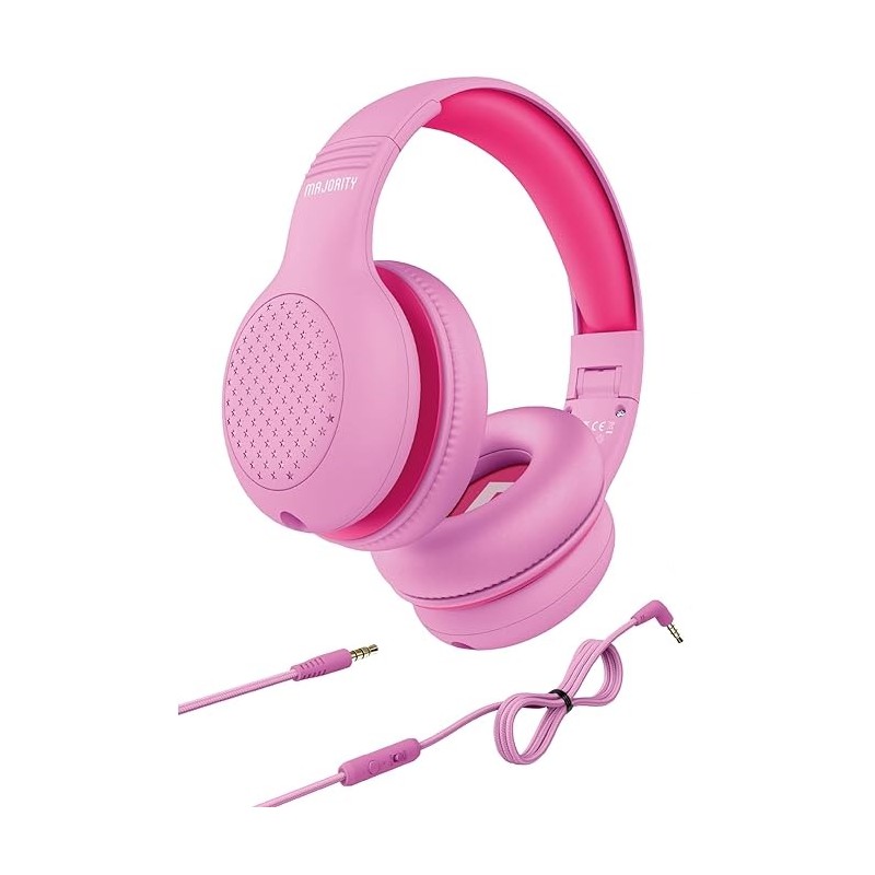 Majority SUPERSTAR Headphones - Pink - Kids Over Ear — Buy in Cyprus with Fast Delivery