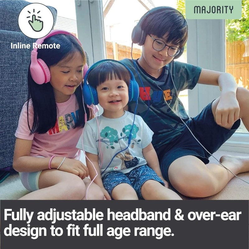 Majority SUPERSTAR Headphones - Pink - Kids Over Ear — Buy in Cyprus with Fast Delivery