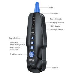 Noyafa Multi-Function Cable Tester with PoE, Ping, TDR Length Measurement, Port Flashing & NCV for RJ45, RJ11, BNC, C...