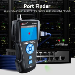Noyafa Multi-Function Cable Tester with PoE, Ping, TDR Length Measurement, Port Flashing & NCV for RJ45, RJ11, BNC, C...
