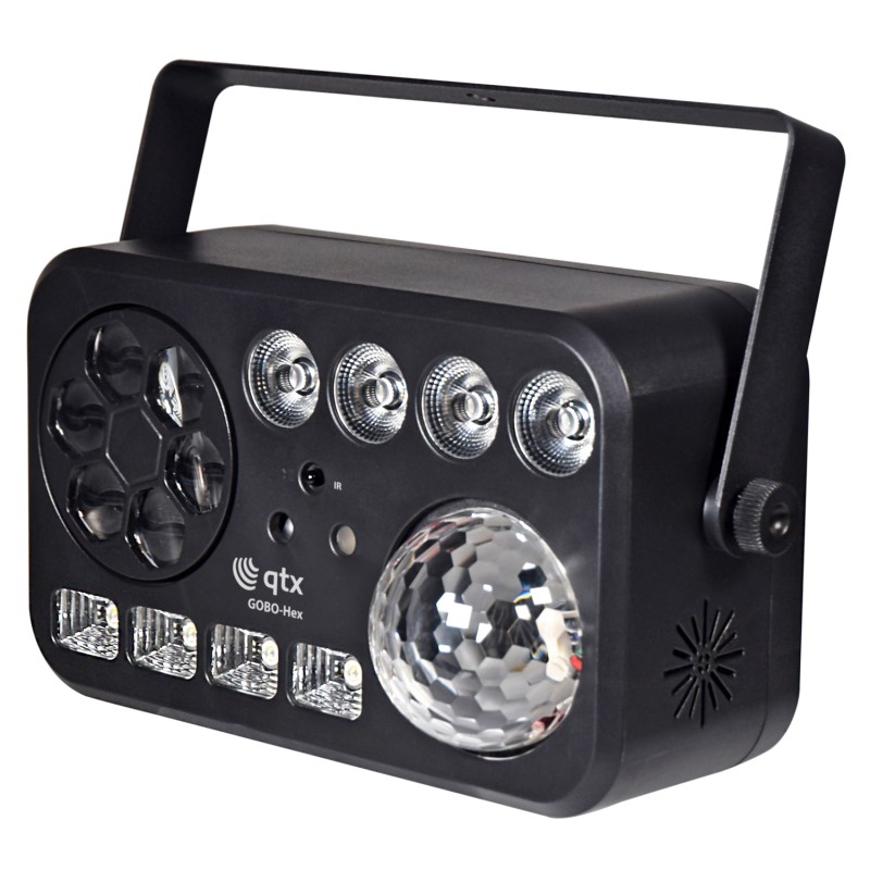 QTXlight GOBO Hex 6-in-1 LED & Laser Effect - 151.745UK - GOBO Hex 6-in-1 LED & Laser Effect