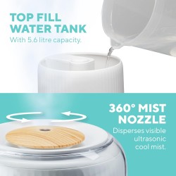 Homedics Totalcomfort Deluxe Ultrasonic Humidifier - CMTF91 - Totalcomfort Deluxe Ultrasonic Humidifier