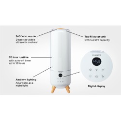 Homedics Totalcomfort Deluxe Ultrasonic Humidifier - CMTF91 - Totalcomfort Deluxe Ultrasonic Humidifier
