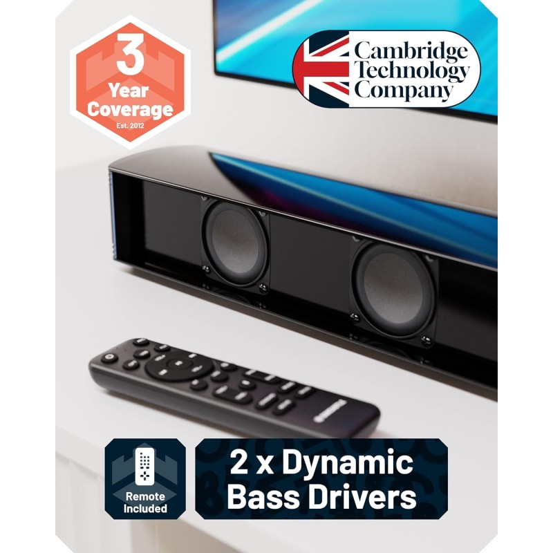 Majority Soundbar - SB80 - Split 2in1 Bar Speakers 120W BT,HDMI,USB (Oakcastle) — Buy in Cyprus with Fast Delivery