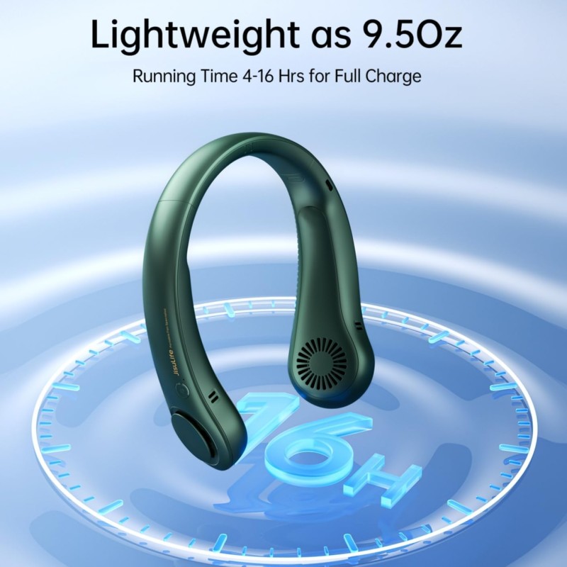 Jisulife Bladeless Turbine Neck Fan - FA14 - Green — Buy in Cyprus with Fast Delivery