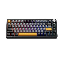 Machenike Keyboard - K600-B82W - Gasket Wireless BT Gaming Mechanical Keyboard Brown Switches