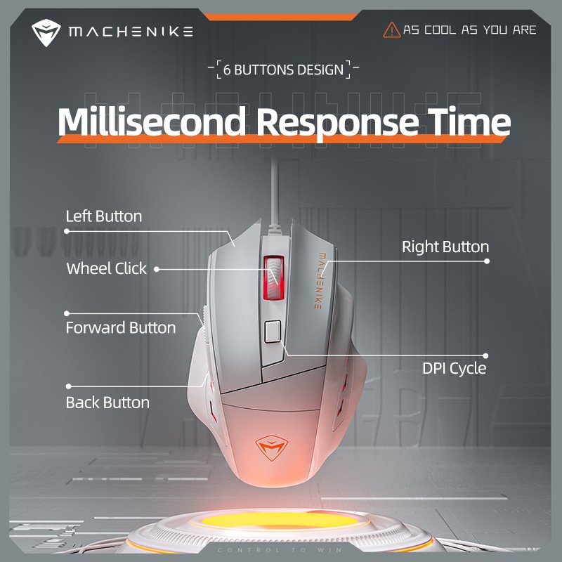 Machenike Wired Gaming Mouse - M3 - Wired Gaming Mouse — Buy in Cyprus with Fast Delivery