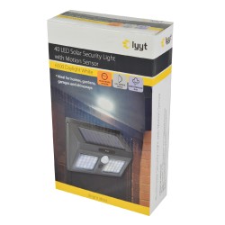 LYYT 40 LED Solar Security Light - 154.843UK - with Motion Sensor — Buy in Cyprus with Fast Delivery