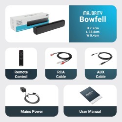 Majority Bowfell Soundbar - 2.1 50W BT USB Optical (UK) — Buy in Cyprus with Fast Delivery