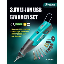 Proskit Grinder USB Mini - PT-5206 - Grinder USB Mini — Buy in Cyprus with Fast Delivery